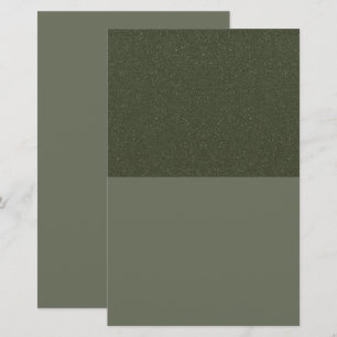 Modern Moss Green Textured Stationery – Customise