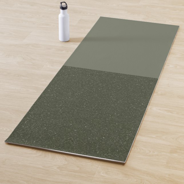 Modern Moss Green Yoga Mat – Customisable (In Situ)