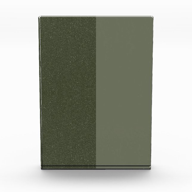 Modern Moss Split Texture Photo Block – Customise (Front)