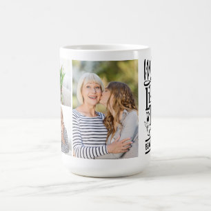 Modern Mother Quote Family Photo Collage Coffee Mug