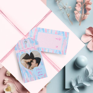 Modern Mother’s Day Pastel Brushstroke Gift Tags