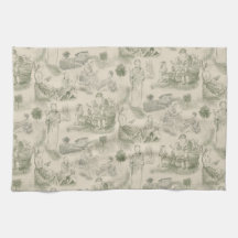 Modern Motherhood Toile de Jouy in Sage Green