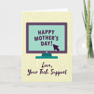 Modern Mothers Day Display Card