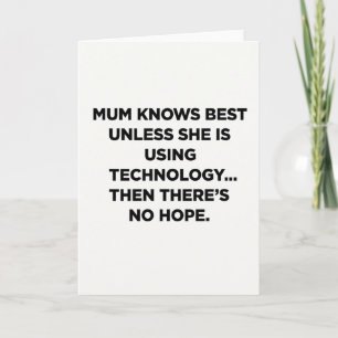 Modern Mothers Day Humor Card
