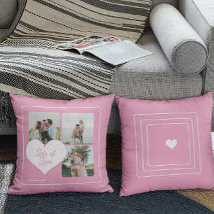 Modern Mothers Day lots of love 3 photo collage Cushion