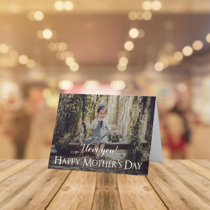 Modern Mother's Day Photo Card