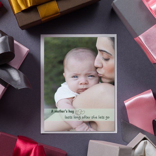 Modern Mother's Day Script & Photo Holiday Card (Creator Uploaded)