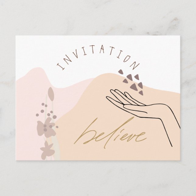 Modern Motivational Event Company Invitation (Front)