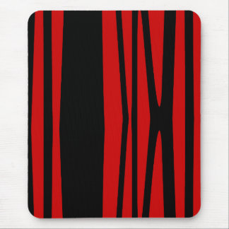 Modern mousepad, black, red, abstract mouse pad