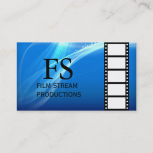 Modern Movie Director Film Producer Business Card