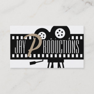 Modern Movie Director Film Producer Business Card