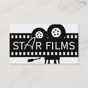 Modern Movie Director Film Producer Business Card