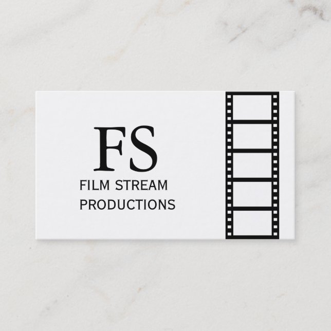 Modern Movie Director Film Producer Business Card (Front)