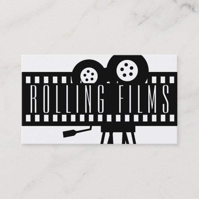 Modern Movie Director Film Producer Business Card (Front)