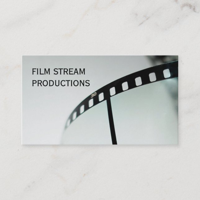 Modern Movie Director Film Producer Business Card (Front)