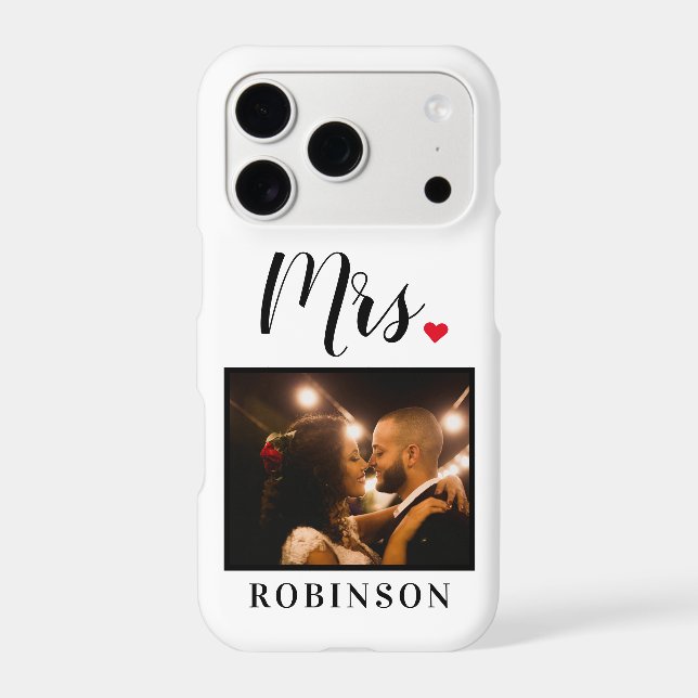 Modern Mrs Photo Monogram (Back)