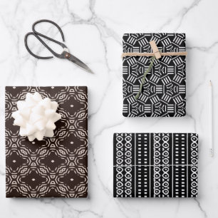 Modern Mudcloth Collection Wrapping Paper Sheet