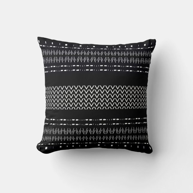 Modern Mudcloth Pattern Cushion (Front)