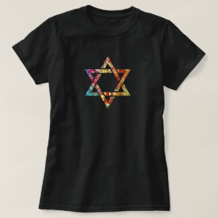 Modern Multi-Colour Art Star of David T-Shirt