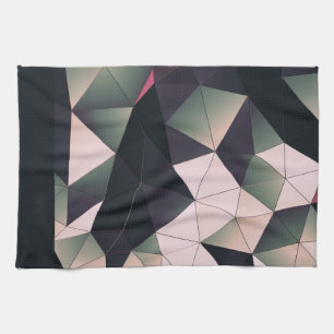 Modern Multi-Colour Polygons Kitchen Towel