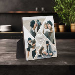 Modern Multi-Photo Collage MOM Gift Plaque<br><div class="desc">Create your own photo plaque using this modern multi-picture photo collage template. Simply upload 4 of your favourite photographs and personalise the text. A wonderful keepsake gift for mum this Mother's Day!</div>