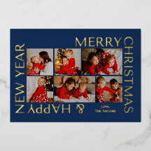 Modern Multi Photo Family Christmas Collage