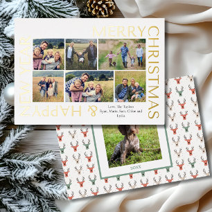 Modern Multi Photo Family Christmas Collage