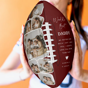 Modern Multi Photo Grid World's Best Dad Football
