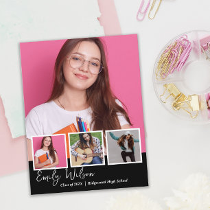 Modern Multi Photo Senior Graduation Announcement