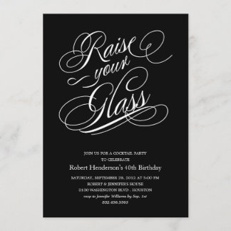 Modern Multi-Purpose Raise Your Glass Invitations