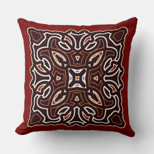 Modern multicolor all over fabric print pattern cushion