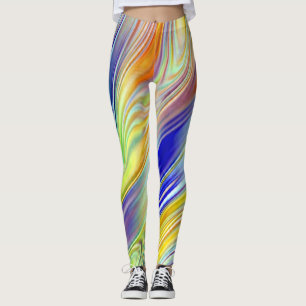 Modern multicolor classic "Ratti_Creative_Arts" Le Leggings
