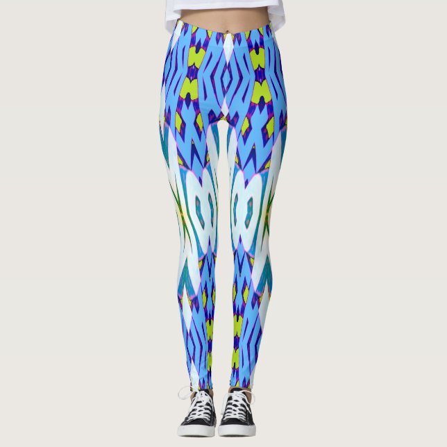 Modern multicolor classic  "Ratti_Creative_Arts" Leggings (Front)