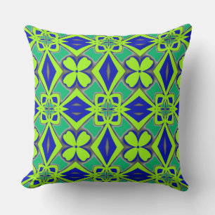 Modern multicolor fabric pattern design cushion