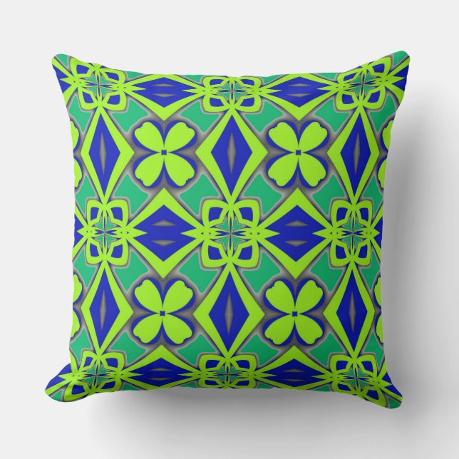 Modern multicolor fabric pattern design   cushion (Front)