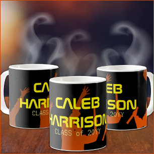 Modern Multicolor Techno Graduation Party Coffee Mug