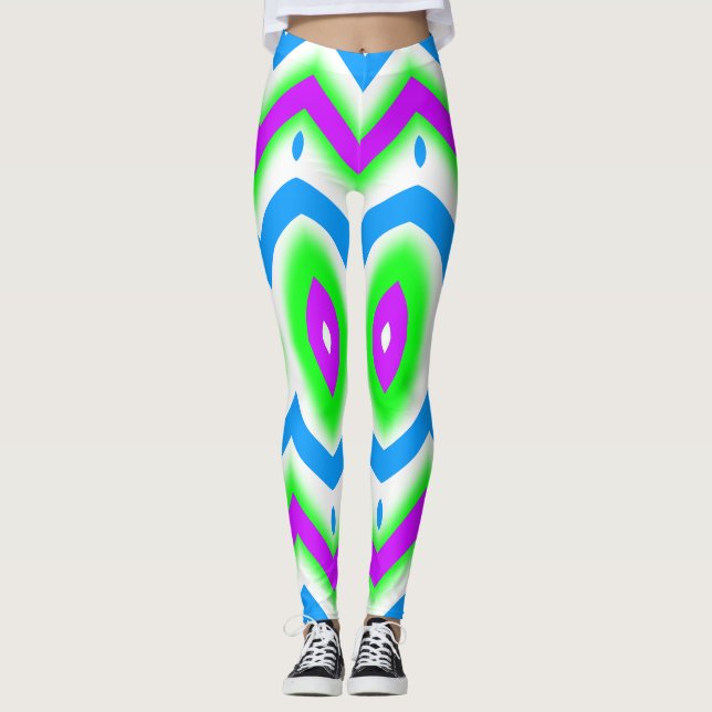 Modern multicolor trendy "Ratti_Creative_Arts"  Leggings (Front)