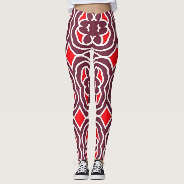 Modern multicolor trendy "Ratti_Creative_Arts"  Leggings (Front)