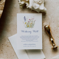 Modern Multicolor Wildflower Wedding Wishing Well