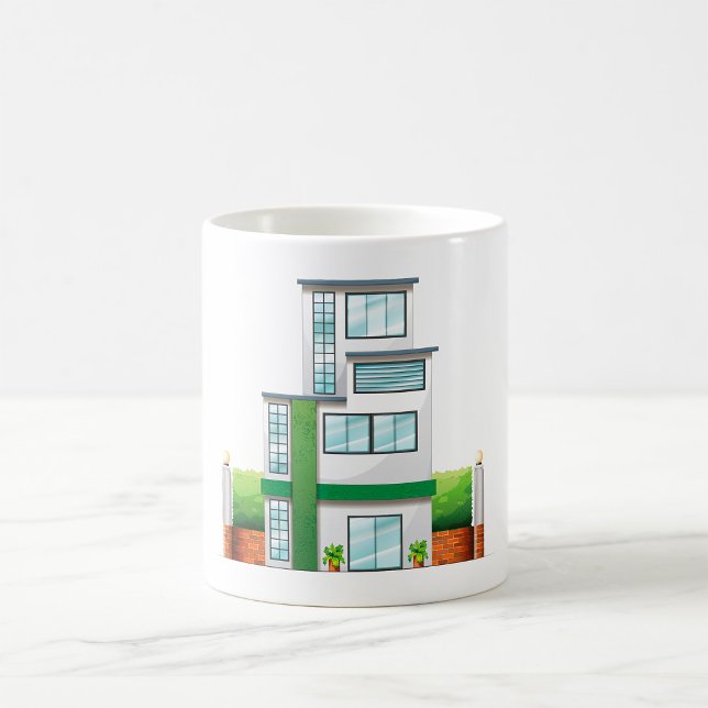 Modern Multistorey House Contemporary Home Coffee Mug (Creator Uploaded)