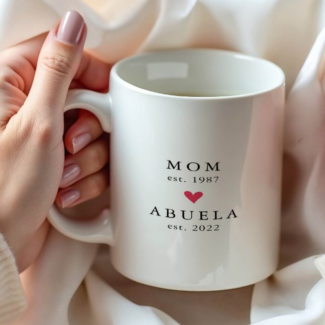 Modern Mum | Abuela Year Est. Coffee Mug (Creator Uploaded)