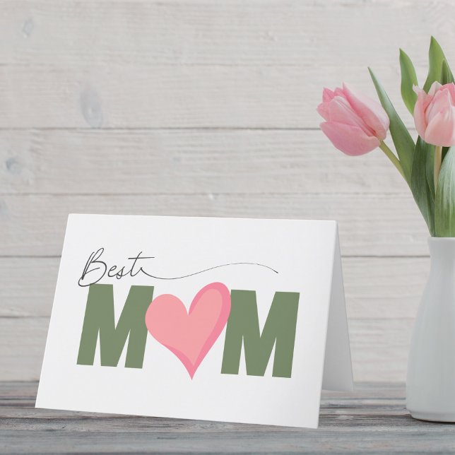 Modern Mum Custom Photo Happy Mother's Day Holiday Card (Creator Uploaded)