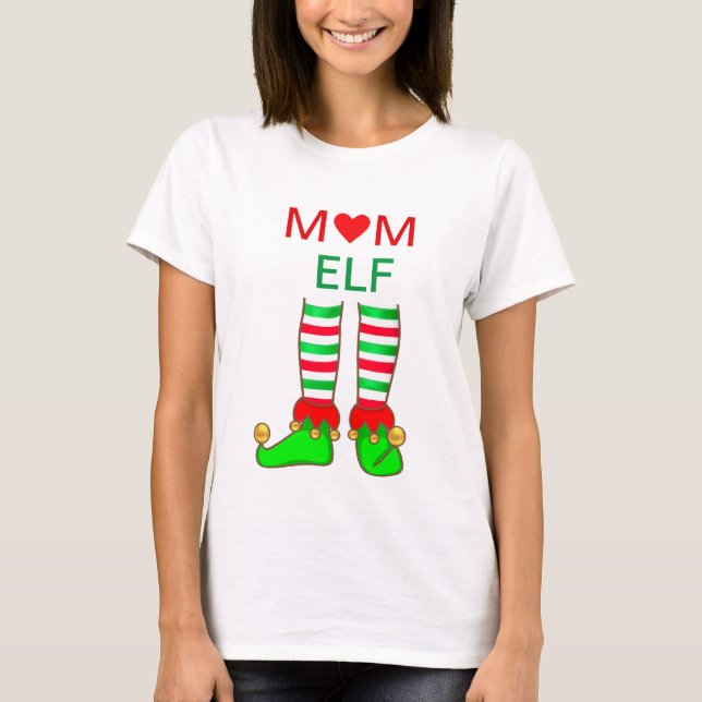 Modern Mum Elf Christmas T-Shirt (Front)