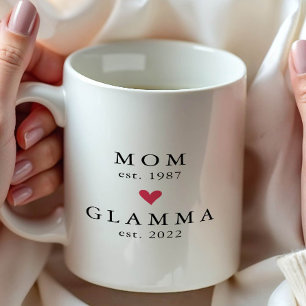Modern Mum Glamma Year Est. Coffee Mug