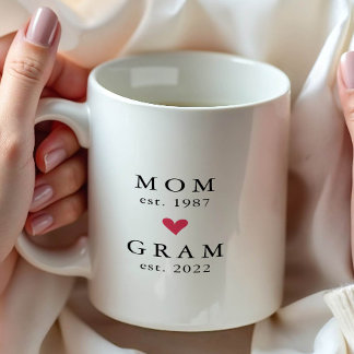 Modern Mum | Gram Year Est. Coffee Mug