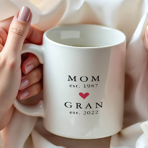 Modern Mum Gran Year Est. Coffee Mug