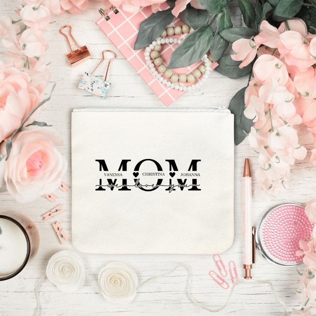 Modern Mum Kids Names Mother's Day Accessory Pouch (Creator Uploaded)