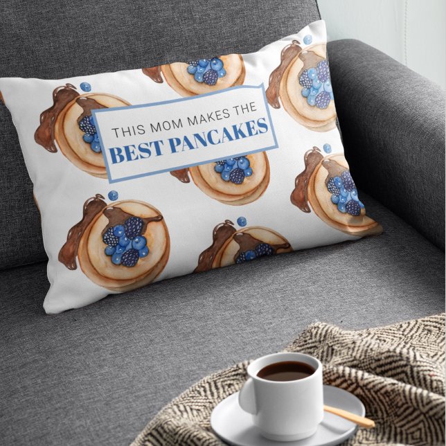 Modern Mum Makes Best Pancakes Gift Decorative Cushion (Creator Uploaded)