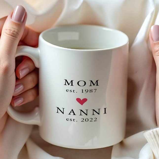 Modern Mum | Nanni Year Est. Coffee Mug (Creator Uploaded)