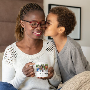Modern Mum Photo Letter We Love You Coffee Mug